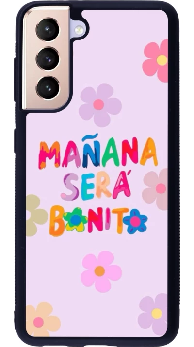 Samsung Galaxy S21 5G Case Hülle - Silikon schwarz Karol G Manana sera bonito
