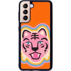 Samsung Galaxy S21 5G Case Hülle - Silikon schwarz Lion colors 2026