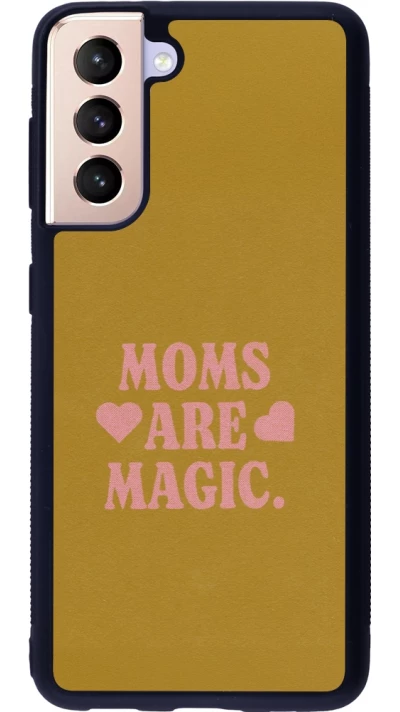 Samsung Galaxy S21 5G Case Hülle - Silikon schwarz Mom 2026 Are Magic