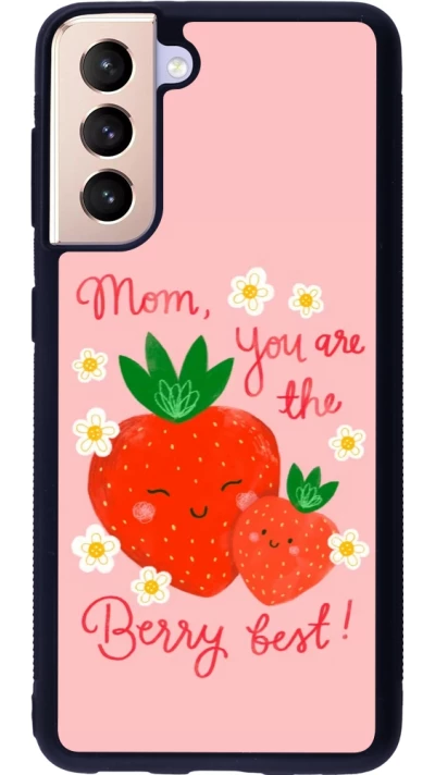 Samsung Galaxy S21 5G Case Hülle - Silikon schwarz Mom 2026 Berry best