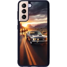 Samsung Galaxy S21 5G Case Hülle - Silikon schwarz Mustang 69 Grand Canyon