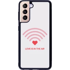 Coque Samsung Galaxy S21 5G - Silicone rigide noir Saint Valentines Day 26 Love is in the air