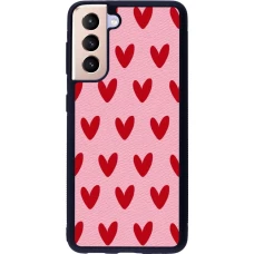 Coque Samsung Galaxy S21 5G - Silicone rigide noir Saint Valentines Day 26 Pattern heart