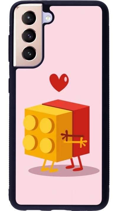 Samsung Galaxy S21 5G Case Hülle - Silikon schwarz Saint Valentines Day 26 Puzzle