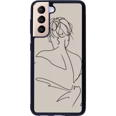 Hülle Samsung Galaxy S21 5G - Silikon schwarz Salnikova 05