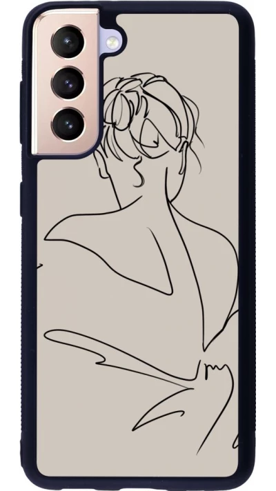 Coque Samsung Galaxy S21 5G - Silicone rigide noir Salnikova 05