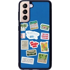 Coque Samsung Galaxy S21 5G - Silicone rigide noir Seals of the Dominican Republic DTMF