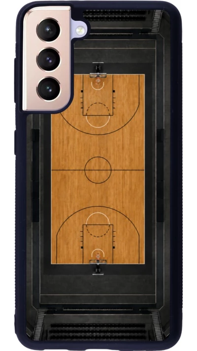 Coque Samsung Galaxy S21 5G - Silicone rigide noir Sports 2026 Basketball