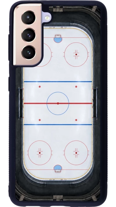 Coque Samsung Galaxy S21 5G - Silicone rigide noir Sports 2026 Hockey