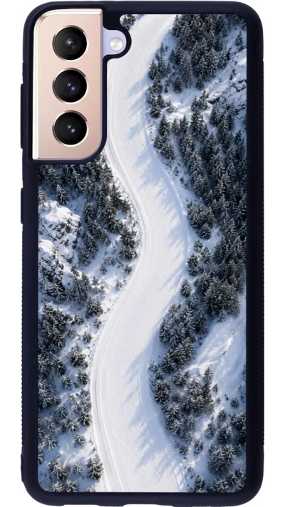 Coque Samsung Galaxy S21 5G - Silicone rigide noir Sports 2026 Ski