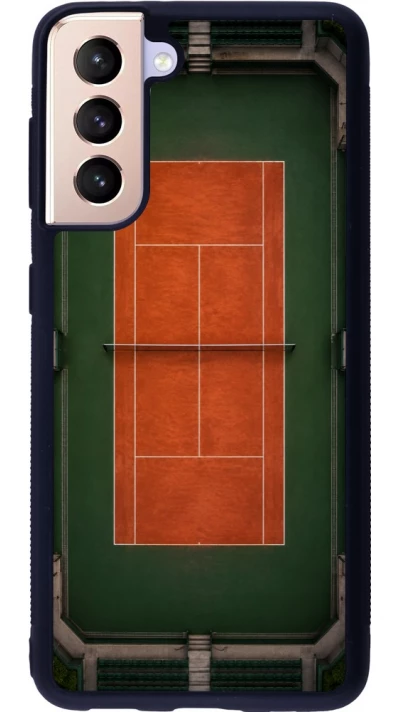 Coque Samsung Galaxy S21 5G - Silicone rigide noir Sports 2026 Tennis
