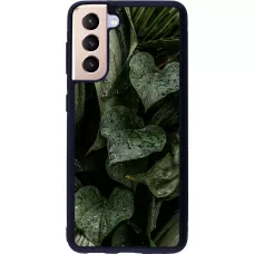 Samsung Galaxy S21 5G Case Hülle - Silikon schwarz Spring 23 fresh plants