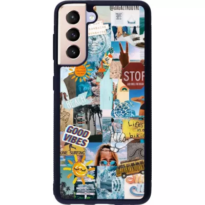 Coque Samsung Galaxy S21 5G - Silicone rigide noir Summer 2021 15