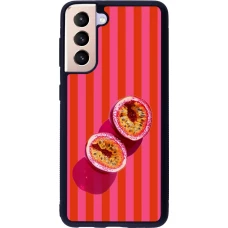 Samsung Galaxy S21 5G Case Hülle - Silikon schwarz Passion fruit Summer 2026