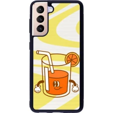 Samsung Galaxy S21 5G Case Hülle - Silikon schwarz Summer drink 2026