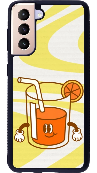 Samsung Galaxy S21 5G Case Hülle - Silikon schwarz Summer drink 2026