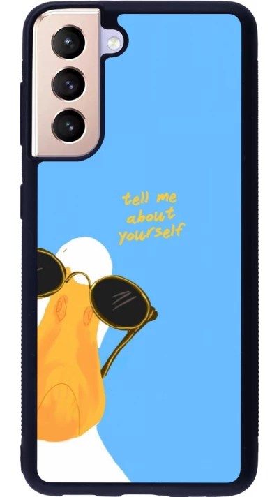 Samsung Galaxy S21 5G Case Hülle - Silikon schwarz Tell me about yourself Summer 2026