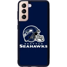 Samsung Galaxy S21 5G Case Hülle - Silikon schwarz Super Bowl 26 Seattle 3
