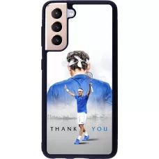 Samsung Galaxy S21 5G Case Hülle - Silikon schwarz Thank you Roger