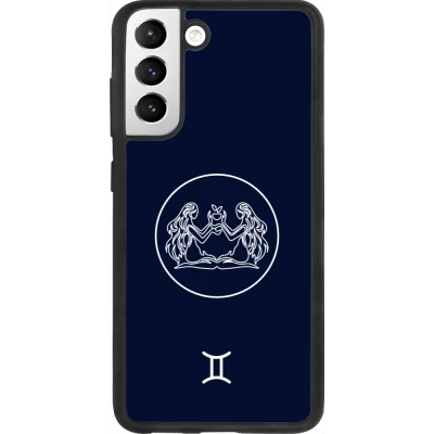 Coque Samsung Galaxy S21 FE 5G - Silicone rigide noir Astrologie Gémeaux