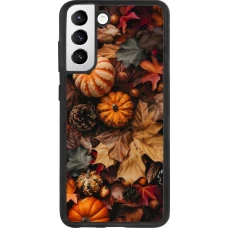 Coque Samsung Galaxy S21 FE 5G - Silicone rigide noir Autumn 25 Pumpkin