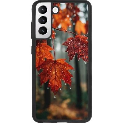 Coque Samsung Galaxy S21 FE 5G - Silicone rigide noir Autumn 25 Rain