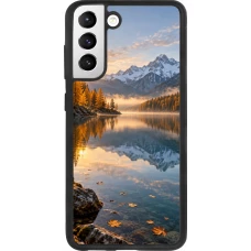 Samsung Galaxy S21 FE 5G Case Hülle - Silikon schwarz Autumn 26 Autumn lake