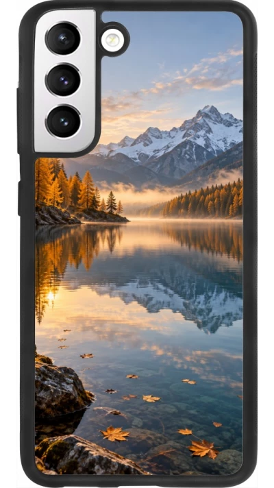 Coque Samsung Galaxy S21 FE 5G - Silicone rigide noir Autumn 26 Autumn lake