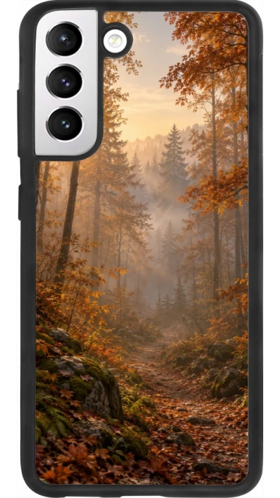 Coque Samsung Galaxy S21 FE 5G - Silicone rigide noir Autumn 26 Autumn walk