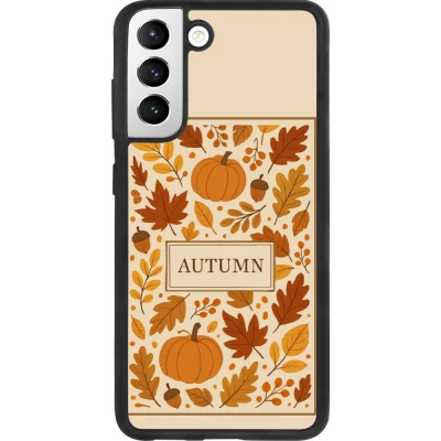 Coque Samsung Galaxy S21 FE 5G - Silicone rigide noir Autumn 26 Hello autumn