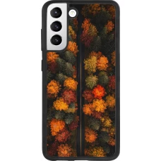 Samsung Galaxy S21 FE 5G Case Hülle - Silikon schwarz Autumn 26 Road in autumn