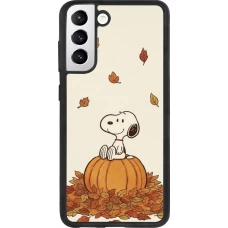 Samsung Galaxy S21 FE 5G Case Hülle - Silikon schwarz Autumn 26 Snoopy autumn