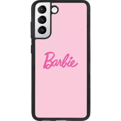 Samsung Galaxy S21 FE 5G Case Hülle - Silikon schwarz Barbie Text