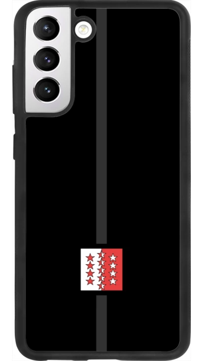 Samsung Galaxy S21 FE 5G Case Hülle - Silikon schwarz Kanton VS schwarz