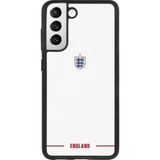 Coque Samsung Galaxy S21 FE 5G - Silicone rigide noir Maillot de football Angleterre 2026 personnalisable