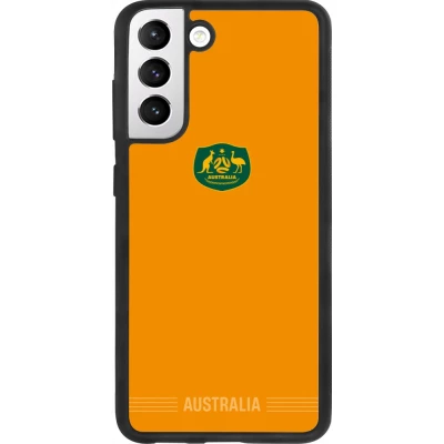 Samsung Galaxy S21 FE 5G Case Hülle - Silikon schwarz Australien 2026 personalisierbares Fussballtrikot