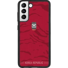 Samsung Galaxy S21 FE 5G Case Hülle - Silikon schwarz Südkorea 2026 personalisierbares Fussballtrikot