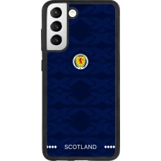 Coque Samsung Galaxy S21 FE 5G - Silicone rigide noir Maillot de football Ecosse 2026 personnalisable