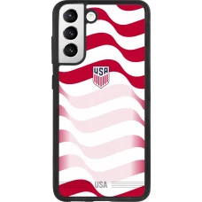 Samsung Galaxy S21 FE 5G Case Hülle - Silikon schwarz Vereinigten Staaten 2026 personalisierbares Fussballtrikot