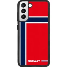 Samsung Galaxy S21 FE 5G Case Hülle - Silikon schwarz Norwegen 2026 personalisierbares Fussballtrikot