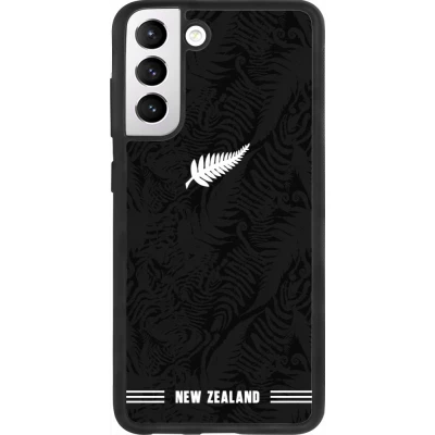 Samsung Galaxy S21 FE 5G Case Hülle - Silikon schwarz Neuseeland 2026 personalisierbares Fussballtrikot