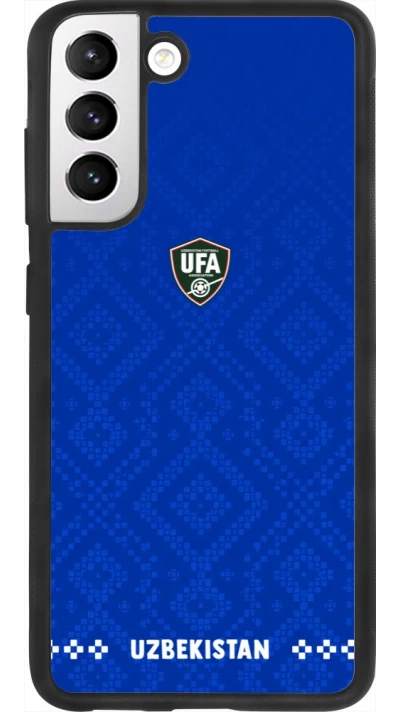 Samsung Galaxy S21 FE 5G Case Hülle - Silikon schwarz Usbekistan 2026 personalisierbares Fussballtrikot