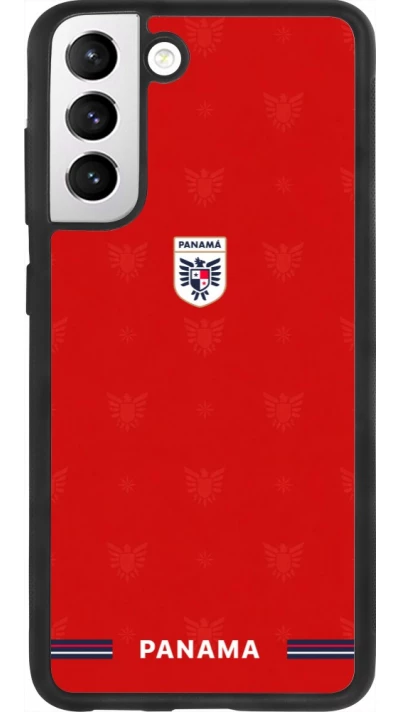 Coque Samsung Galaxy S21 FE 5G - Silicone rigide noir Maillot de football Panama 2026 personnalisable