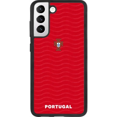 Samsung Galaxy S21 FE 5G Case Hülle - Silikon schwarz Portugal 2026 personalisierbares Fussballtrikot