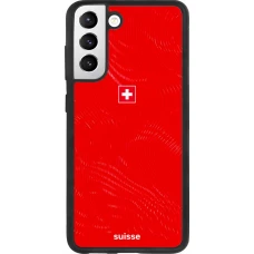 Samsung Galaxy S21 FE 5G Case Hülle - Silikon schwarz Schweiz 2026 personalisierbares Fussballtrikot