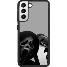 Coque Samsung Galaxy S21 FE 5G - Silicone rigide noir Halloween 2026 Scream and Michael Myers