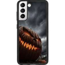 Coque Samsung Galaxy S21 FE 5G - Silicone rigide noir Halloween 2026 The Wicked Pumpkin