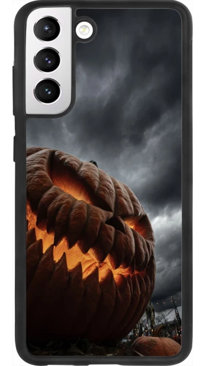 Coque Samsung Galaxy S21 FE 5G - Silicone rigide noir Halloween 2026 The Wicked Pumpkin
