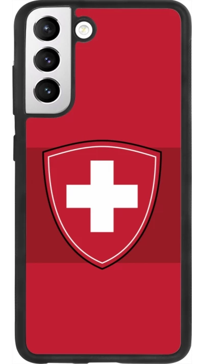 Samsung Galaxy S21 FE 5G Case Hülle - Silikon schwarz Hockey World Championship Ecusson Suisse