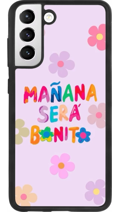 Samsung Galaxy S21 FE 5G Case Hülle - Silikon schwarz Karol G Manana sera bonito